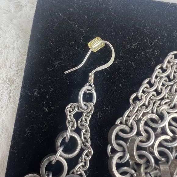 UPCYCLED BIKE / CYCLING PARTS • Adjustable Bracelet & Hook Earrings - Picture 8 of 12